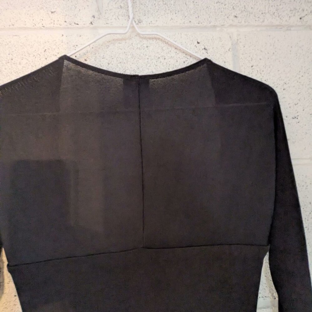 Naked Wardrobe Women's Size L Long Black  Sleeve Dress - Picture 4 of 4